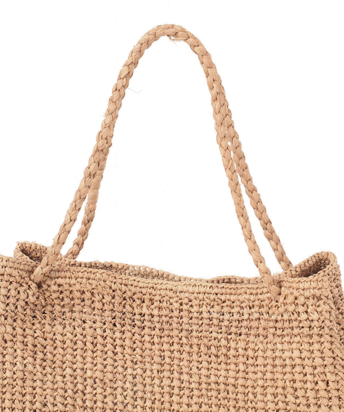 plage(プラージュ)の「別注 RAFFIA KAGIAMI バッグ(トートバッグ・レディース・ベージュ・FREE)」の6枚目の写真