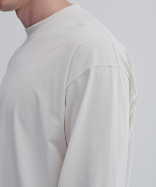 CITY TOKYO(シティトウキョウ)の「【CITY TOKYO】KANEMASA KNIT リラックスロンT(Tシャツ/カットソー・メンズ・オフホワイト/ブラック・1/2/3)」の8枚目の写真