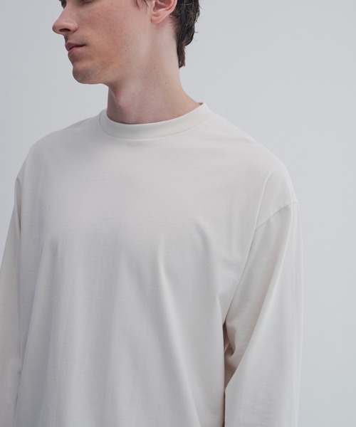 CITY TOKYO(シティトウキョウ)の「【CITY TOKYO】KANEMASA KNIT リラックスロンT(Tシャツ/カットソー・メンズ・オフホワイト/ブラック・1/2/3)」の9枚目の写真