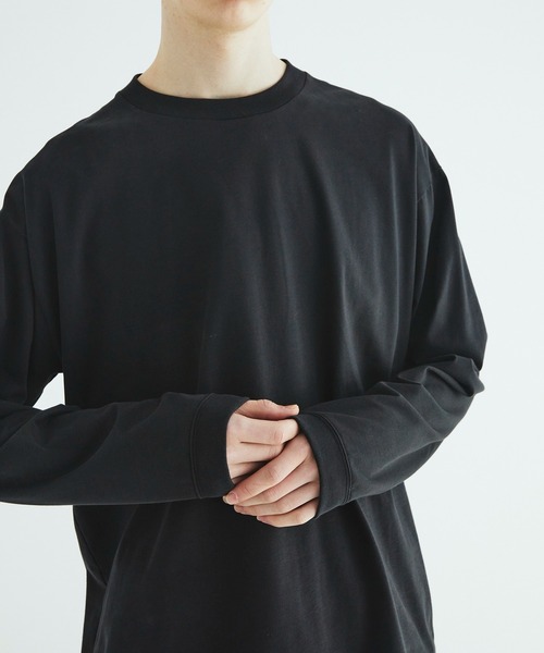 CITY TOKYO(シティトウキョウ)の「【CITY TOKYO】KANEMASA KNIT リラックスロンT(Tシャツ/カットソー・メンズ・オフホワイト/ブラック・1/2/3)」の11枚目の写真