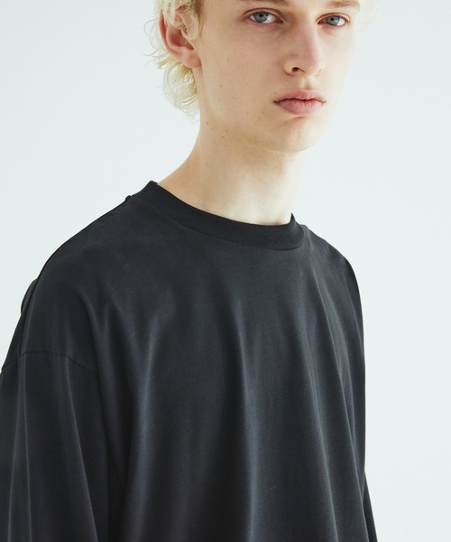 CITY TOKYO(シティトウキョウ)の「【CITY TOKYO】KANEMASA KNIT リラックスロンT(Tシャツ/カットソー・メンズ・オフホワイト/ブラック・1/2/3)」の12枚目の写真