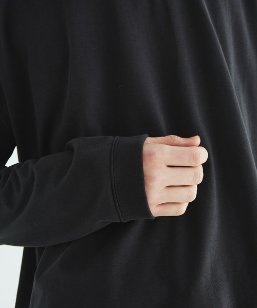 CITY TOKYO(シティトウキョウ)の「【CITY TOKYO】KANEMASA KNIT リラックスロンT(Tシャツ/カットソー・メンズ・オフホワイト/ブラック・1/2/3)」の13枚目の写真