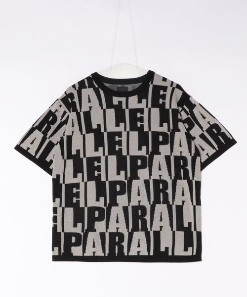 ARCHIVER(アーカイバ)の「/MMMM/ダブルジャガードニット PARALLEL、CHAIN、 TEE(Tシャツ/カットソー・メンズ・ホワイト/ブラック・X-LARGE/LARGE/MEDIUM)」の2枚目の写真