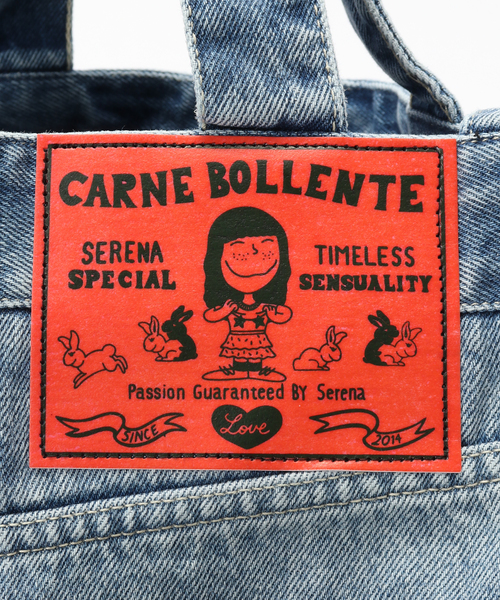 Carne Bollente(カルネボレンテ)の「Carne Bollente / カルネボレンテ Daisy Duke Delights(トートバッグ・レディース・ネイビー・FREE)」の4枚目の写真