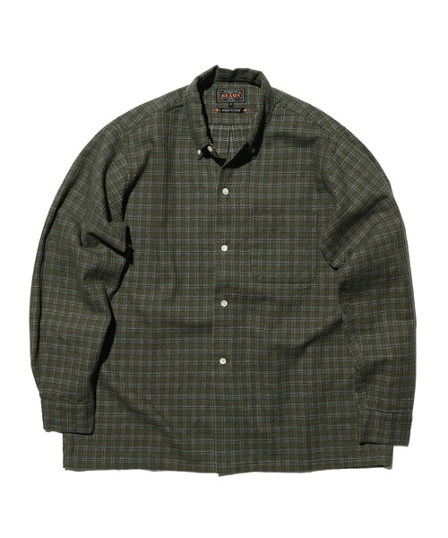 BEAMS PLUS(ビームスプラス)の「Open B. D. Dobby Plaid(シャツ/ブラウス・メンズ・グリーン/ネイビー/サックスブルー・LARGE/MEDIUM/SMALL/X-LARGE)」の1枚目の写真