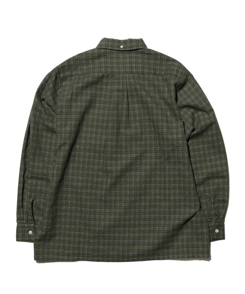 BEAMS PLUS(ビームスプラス)の「Open B. D. Dobby Plaid(シャツ/ブラウス・メンズ・グリーン/ネイビー/サックスブルー・LARGE/MEDIUM/SMALL/X-LARGE)」の5枚目の写真