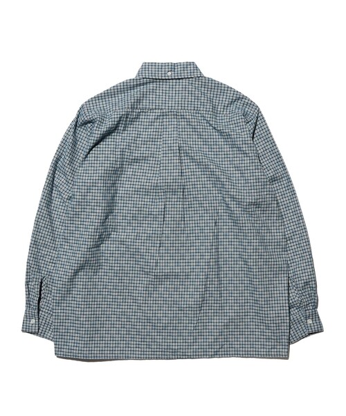 BEAMS PLUS(ビームスプラス)の「Open B. D. Dobby Plaid(シャツ/ブラウス・メンズ・グリーン/ネイビー/サックスブルー・LARGE/MEDIUM/SMALL/X-LARGE)」の10枚目の写真
