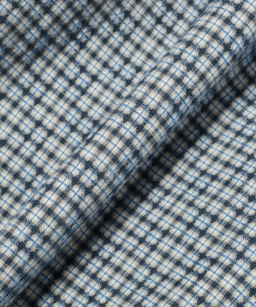 BEAMS PLUS(ビームスプラス)の「Open B. D. Dobby Plaid(シャツ/ブラウス・メンズ・グリーン/ネイビー/サックスブルー・LARGE/MEDIUM/SMALL/X-LARGE)」の13枚目の写真