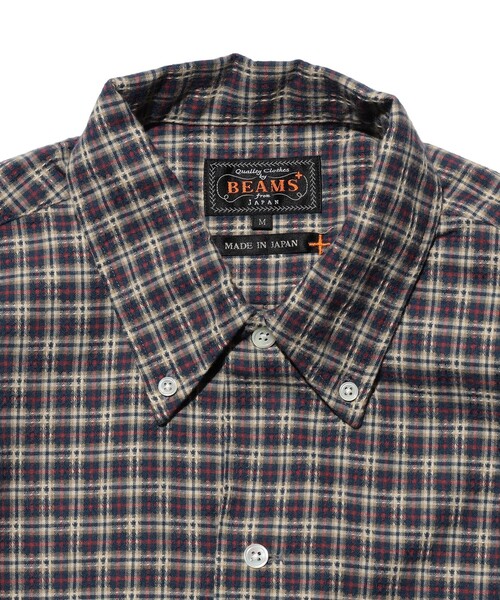 BEAMS PLUS(ビームスプラス)の「Open B. D. Dobby Plaid(シャツ/ブラウス・メンズ・グリーン/ネイビー/サックスブルー・LARGE/MEDIUM/SMALL/X-LARGE)」の16枚目の写真