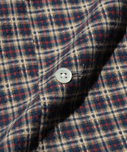 BEAMS PLUS(ビームスプラス)の「Open B. D. Dobby Plaid(シャツ/ブラウス・メンズ・グリーン/ネイビー/サックスブルー・LARGE/MEDIUM/SMALL/X-LARGE)」の18枚目の写真