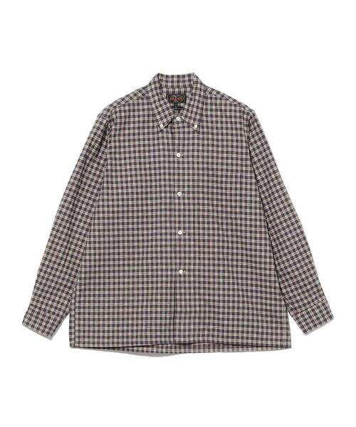 BEAMS PLUS(ビームスプラス)の「Open B. D. Dobby Plaid(シャツ/ブラウス・メンズ・グリーン/ネイビー/サックスブルー・LARGE/MEDIUM/SMALL/X-LARGE)」の20枚目の写真