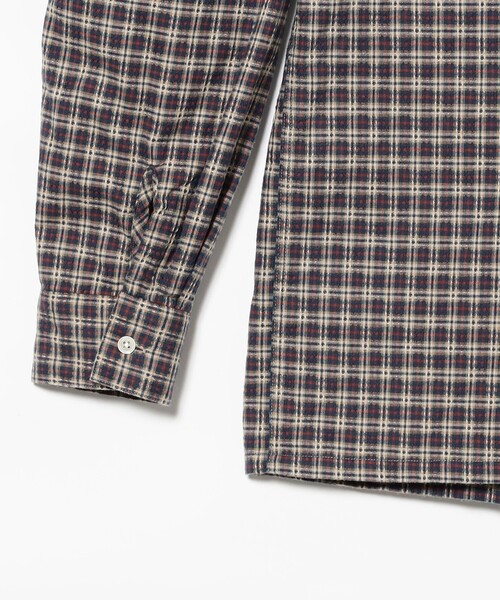 BEAMS PLUS(ビームスプラス)の「Open B. D. Dobby Plaid(シャツ/ブラウス・メンズ・グリーン/ネイビー/サックスブルー・LARGE/MEDIUM/SMALL/X-LARGE)」の22枚目の写真