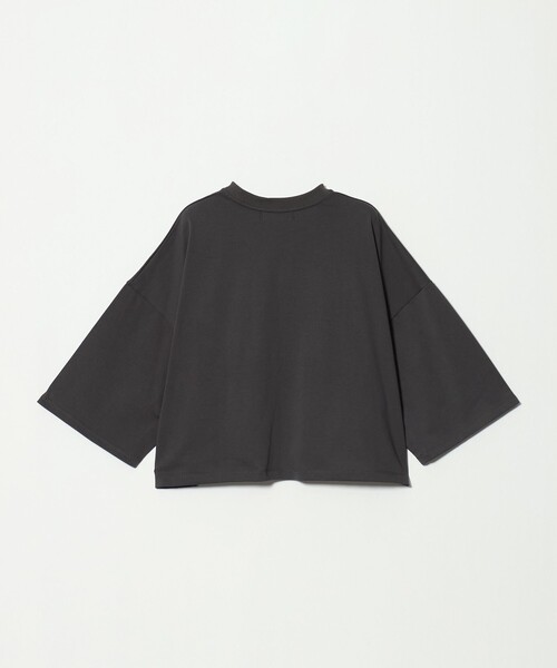SACRA(サクラ)の「<SACRA>6分袖 レター Tシャツ(Tシャツ/カットソー・レディース・ブラウン系/ダークグレー/ブラック・38)」の18枚目の写真