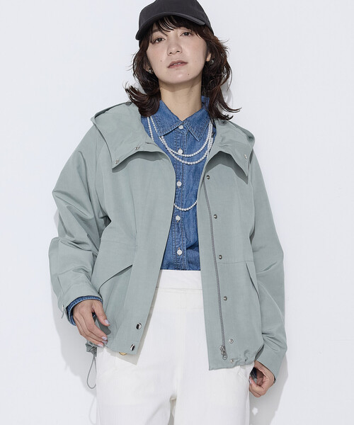 COMME CA Wardrobe(コムサワードローブ)の「〔 +サイズ 〕 テンセル/リネンデニム シャツ(シャツ/ブラウス・レディース・インディゴブルー/ライトインディゴブルー・13号)」の12枚目の写真