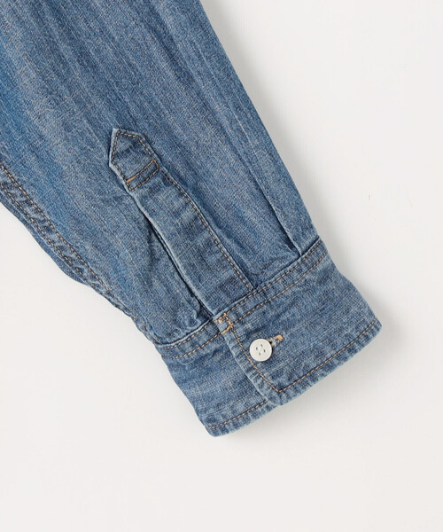 COMME CA Wardrobe(コムサワードローブ)の「〔 +サイズ 〕 テンセル/リネンデニム シャツ(シャツ/ブラウス・レディース・インディゴブルー/ライトインディゴブルー・13号)」の18枚目の写真