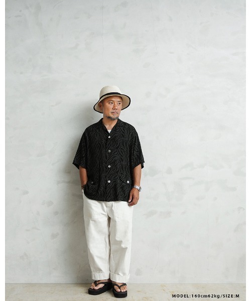 WAIPER.inc(ワイパーインク)の「WAIPER×TOWN CRAFT TC26S013WP Zebra Pattern Rayon Beach Shirts レーヨンビーチシャツ(シャツ/ブラウス・メンズ・ホワイト系その他/ブラック系その他・M/L)」の9枚目の写真