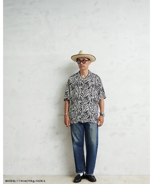 WAIPER.inc(ワイパーインク)の「WAIPER×TOWN CRAFT TC26S013WP Zebra Pattern Rayon Beach Shirts レーヨンビーチシャツ(シャツ/ブラウス・メンズ・ホワイト系その他/ブラック系その他・M/L)」の12枚目の写真