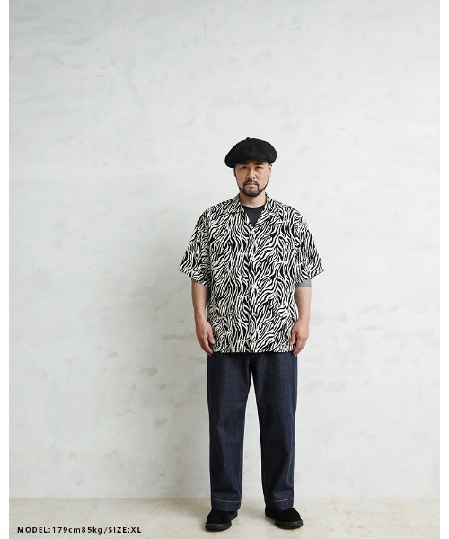 WAIPER.inc(ワイパーインク)の「WAIPER×TOWN CRAFT TC26S013WP Zebra Pattern Rayon Beach Shirts レーヨンビーチシャツ(シャツ/ブラウス・メンズ・ホワイト系その他/ブラック系その他・M/L)」の4枚目の写真
