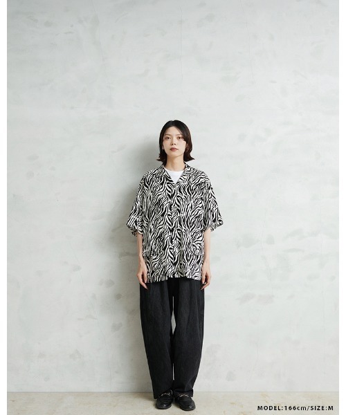 WAIPER.inc(ワイパーインク)の「WAIPER×TOWN CRAFT TC26S013WP Zebra Pattern Rayon Beach Shirts レーヨンビーチシャツ(シャツ/ブラウス・メンズ・ホワイト系その他/ブラック系その他・M/L)」の5枚目の写真