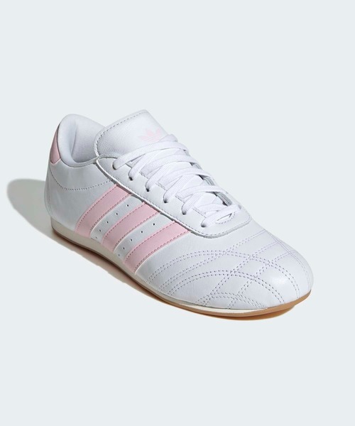 adidas(アディダス)の「テコンドー / Taekwondo / アディダスオリジナルス adidas Originals ローカットスニーカー(スニーカー・レディース・ホワイト×ピンク・27.5cm/28.0cm/24.0cm/23.5cm/23.0cm/22.5cm/22.0cm/29.0cm/28.5cm/25.0cm/25.5cm/24.5cm/26.0cm/26.5cm/27.0cm)」の4枚目の写真