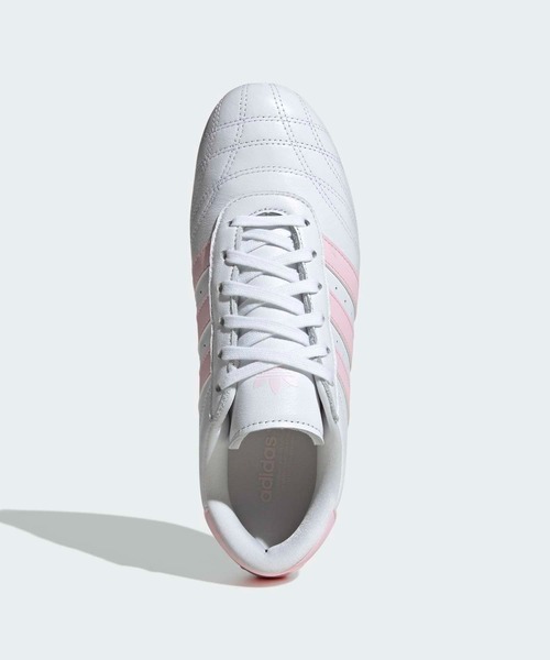 adidas(アディダス)の「テコンドー / Taekwondo / アディダスオリジナルス adidas Originals ローカットスニーカー(スニーカー・レディース・ホワイト×ピンク・27.5cm/28.0cm/24.0cm/23.5cm/23.0cm/22.5cm/22.0cm/29.0cm/28.5cm/25.0cm/25.5cm/24.5cm/26.0cm/26.5cm/27.0cm)」の2枚目の写真