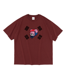 テグク 半袖Tシャツ (ワイン)