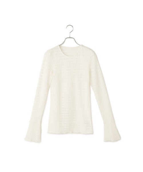ADAM ET ROPE'(アダムエロペ)の「フレアスリーブレーストップス(Tシャツ/カットソー・レディース・ブラック/ホワイト/キナリ・FREE)」の18枚目の写真