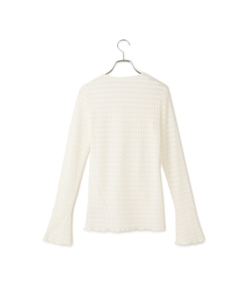 ADAM ET ROPE'(アダムエロペ)の「フレアスリーブレーストップス(Tシャツ/カットソー・レディース・ブラック/ホワイト/キナリ・FREE)」の17枚目の写真