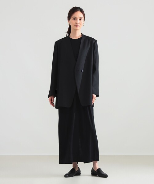 Demi-Luxe BEAMS(デミルクス ビームス)の「ラペルレス オーバー ジャケット(その他アウター・レディース・ブラック/ブラウン・38/36)」の21枚目の写真