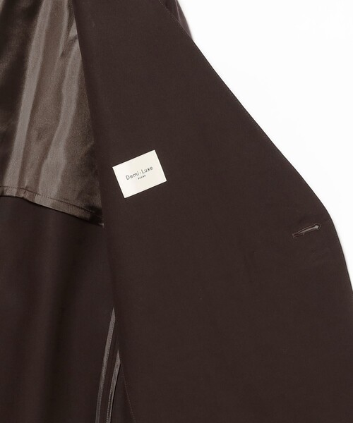 Demi-Luxe BEAMS(デミルクス ビームス)の「ラペルレス オーバー ジャケット(その他アウター・レディース・ブラック/ブラウン・38/36)」の12枚目の写真