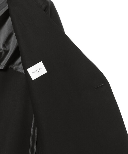 Demi-Luxe BEAMS(デミルクス ビームス)の「ラペルレス オーバー ジャケット(その他アウター・レディース・ブラック/ブラウン・38/36)」の5枚目の写真