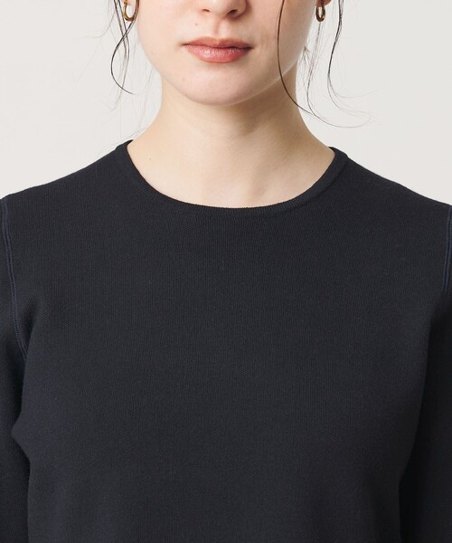BEAUTY&YOUTH UNITED ARROWS(ビューティーアンドユースユナイテッドアローズ)の「【WEB限定 Wardrobe DAILY MINIMAL】レイヤードフレアニットプルオーバー ウォッシャブル(ニット/セーター・レディース・ネイビー/オフホワイト/ダークグレー・FREE)」の19枚目の写真