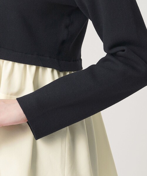 BEAUTY&YOUTH UNITED ARROWS(ビューティーアンドユースユナイテッドアローズ)の「【WEB限定 Wardrobe DAILY MINIMAL】レイヤードフレアニットプルオーバー ウォッシャブル(ニット/セーター・レディース・ネイビー/オフホワイト/ダークグレー・FREE)」の20枚目の写真