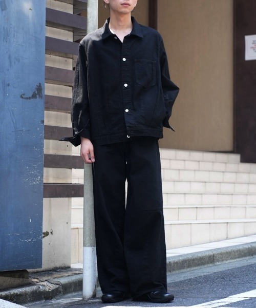 SHINYAKOZUKA(シンヤコヅカ)の「SHINYA KOZUKA/シンヤコズカ/ordinary city antique miner(カバーオール・メンズ・ブラック/その他4・S/M)」の3枚目の写真