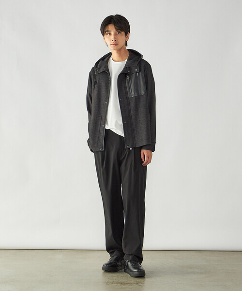 COMME CA ISM(コムサイズム)の「デニムライク ストレッチ デッキブルゾン(ブルゾン・メンズ・ブラック/ネイビー・M/L)」の3枚目の写真