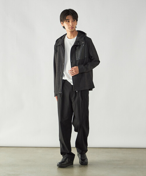 COMME CA ISM(コムサイズム)の「デニムライク ストレッチ デッキブルゾン(ブルゾン・メンズ・ブラック/ネイビー・M/L)」の5枚目の写真