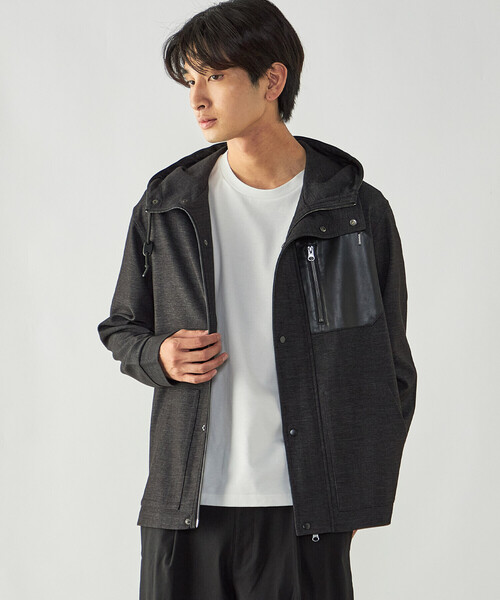 COMME CA ISM(コムサイズム)の「デニムライク ストレッチ デッキブルゾン(ブルゾン・メンズ・ブラック/ネイビー・M/L)」の7枚目の写真