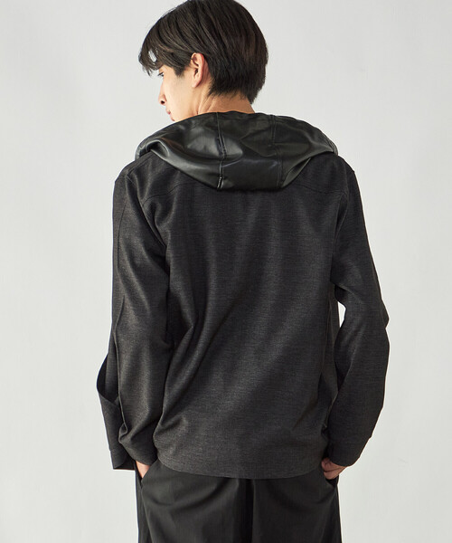 COMME CA ISM(コムサイズム)の「デニムライク ストレッチ デッキブルゾン(ブルゾン・メンズ・ブラック/ネイビー・M/L)」の9枚目の写真