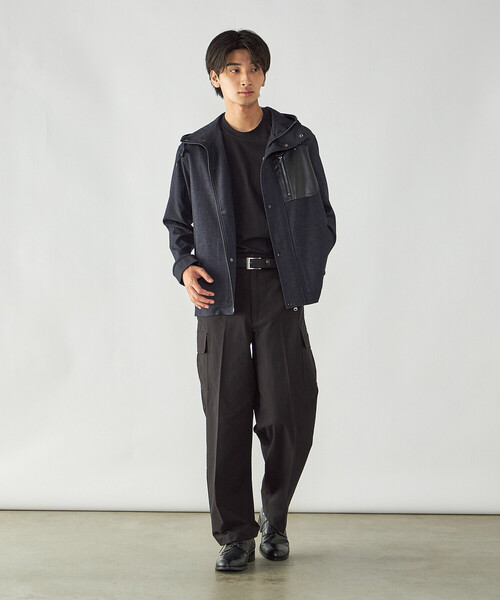 COMME CA ISM(コムサイズム)の「デニムライク ストレッチ デッキブルゾン(ブルゾン・メンズ・ブラック/ネイビー・M/L)」の15枚目の写真