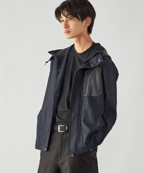 COMME CA ISM(コムサイズム)の「デニムライク ストレッチ デッキブルゾン(ブルゾン・メンズ・ブラック/ネイビー・M/L)」の17枚目の写真