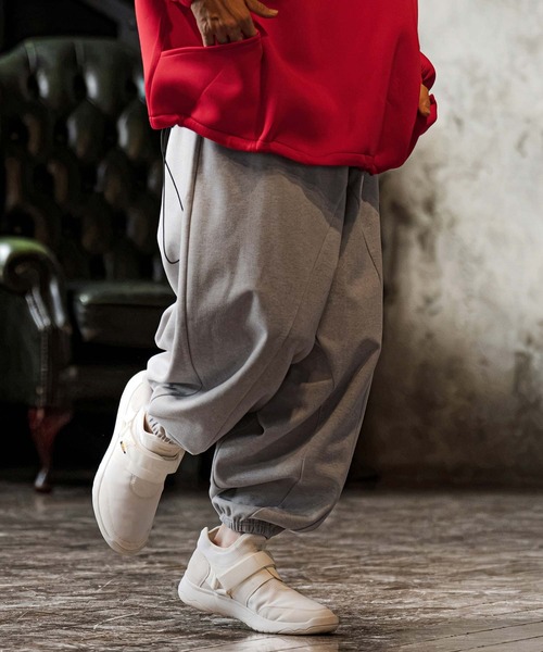 CAMBIO(カンビオ)の「mp15300-Brushed Bonded Balloon Jogger Pants バルーンジョガーパンツ(GM-A6202W-004)(その他パンツ・メンズ・チャコールグレー/ブラック/ミックスグレー・S/M/L)」の1枚目の写真