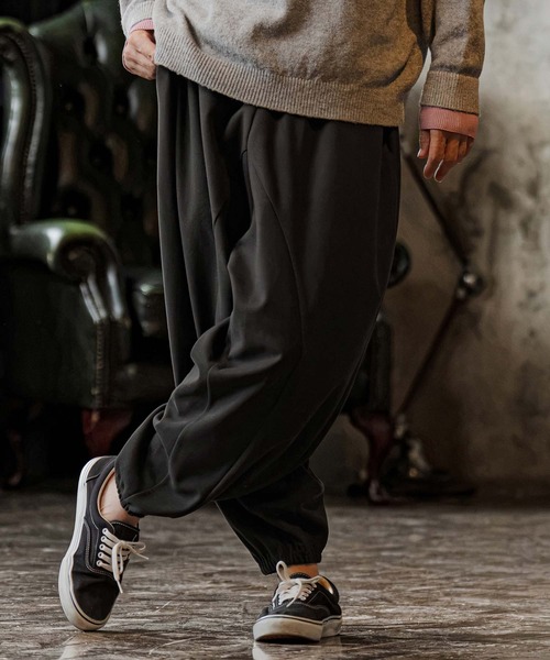 CAMBIO(カンビオ)の「mp15300-Brushed Bonded Balloon Jogger Pants バルーンジョガーパンツ(GM-A6202W-004)(その他パンツ・メンズ・チャコールグレー/ブラック/ミックスグレー・S/M/L)」の5枚目の写真