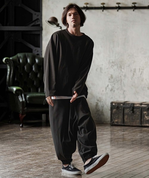 CAMBIO(カンビオ)の「mp15300-Brushed Bonded Balloon Jogger Pants バルーンジョガーパンツ(GM-A6202W-004)(その他パンツ・メンズ・チャコールグレー/ブラック/ミックスグレー・S/M/L)」の7枚目の写真