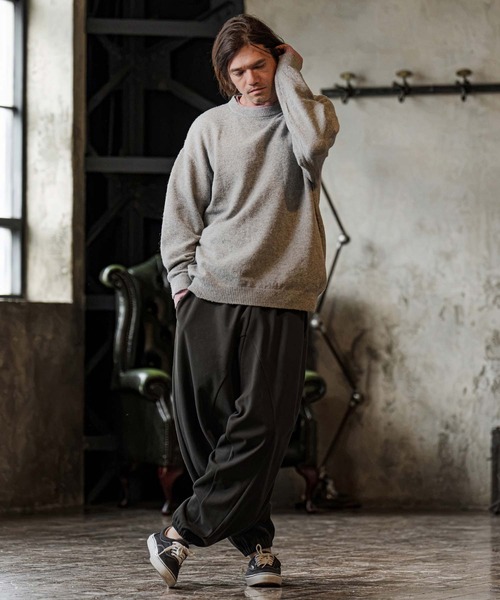 CAMBIO(カンビオ)の「mp15300-Brushed Bonded Balloon Jogger Pants バルーンジョガーパンツ(GM-A6202W-004)(その他パンツ・メンズ・チャコールグレー/ブラック/ミックスグレー・S/M/L)」の8枚目の写真