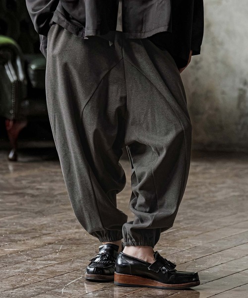 CAMBIO(カンビオ)の「mp15300-Brushed Bonded Balloon Jogger Pants バルーンジョガーパンツ(GM-A6202W-004)(その他パンツ・メンズ・チャコールグレー/ブラック/ミックスグレー・S/M/L)」の10枚目の写真