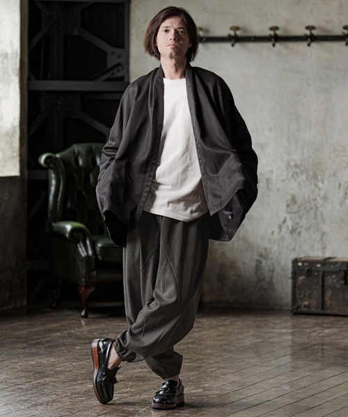 CAMBIO(カンビオ)の「mp15300-Brushed Bonded Balloon Jogger Pants バルーンジョガーパンツ(GM-A6202W-004)(その他パンツ・メンズ・チャコールグレー/ブラック/ミックスグレー・S/M/L)」の13枚目の写真