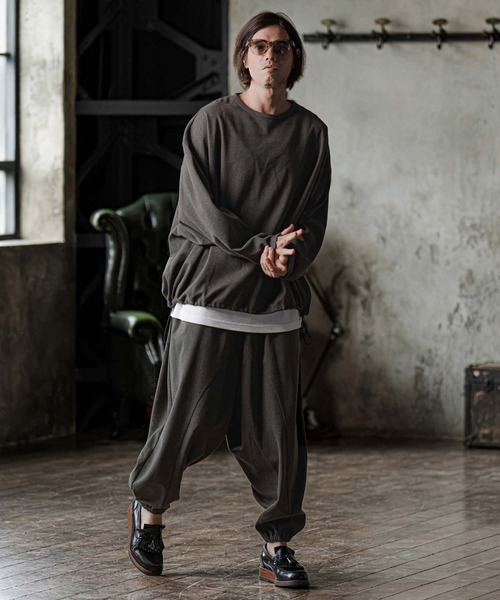 CAMBIO(カンビオ)の「mp15300-Brushed Bonded Balloon Jogger Pants バルーンジョガーパンツ(GM-A6202W-004)(その他パンツ・メンズ・チャコールグレー/ブラック/ミックスグレー・S/M/L)」の14枚目の写真