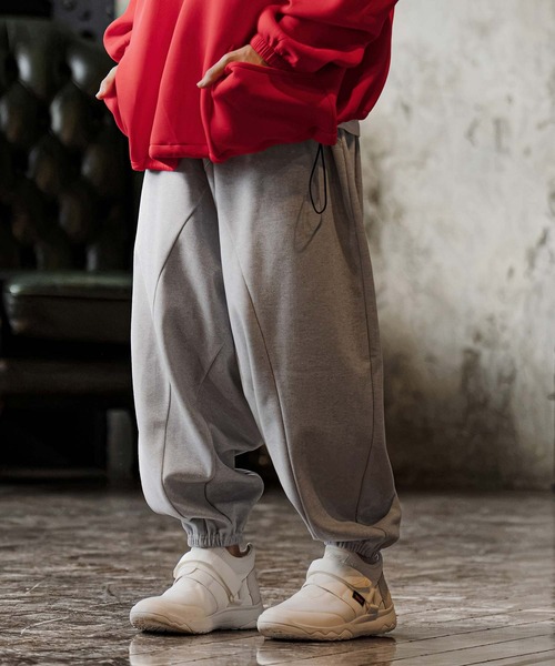 CAMBIO(カンビオ)の「mp15300-Brushed Bonded Balloon Jogger Pants バルーンジョガーパンツ(GM-A6202W-004)(その他パンツ・メンズ・チャコールグレー/ブラック/ミックスグレー・S/M/L)」の17枚目の写真