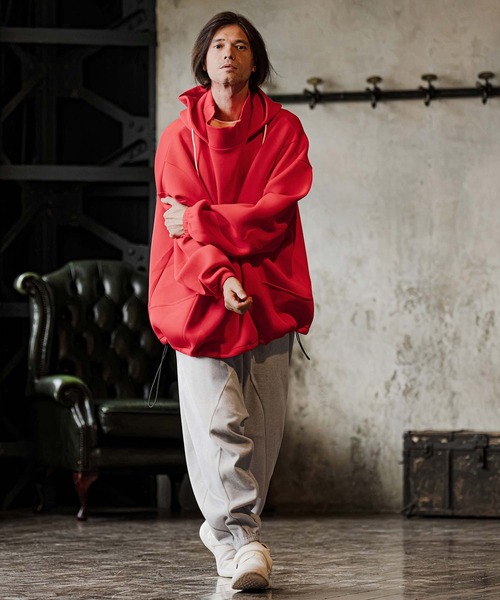 CAMBIO(カンビオ)の「mp15300-Brushed Bonded Balloon Jogger Pants バルーンジョガーパンツ(GM-A6202W-004)(その他パンツ・メンズ・チャコールグレー/ブラック/ミックスグレー・S/M/L)」の20枚目の写真
