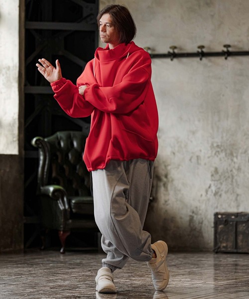CAMBIO(カンビオ)の「mp15300-Brushed Bonded Balloon Jogger Pants バルーンジョガーパンツ(GM-A6202W-004)(その他パンツ・メンズ・チャコールグレー/ブラック/ミックスグレー・S/M/L)」の21枚目の写真